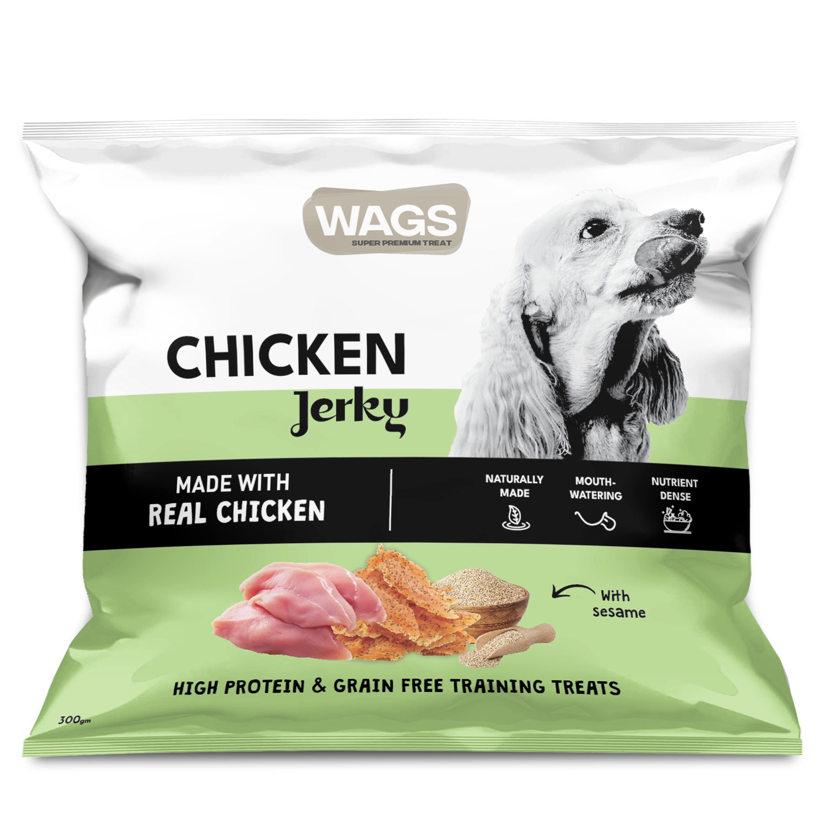 Wags Jerky Chicken Sesemi