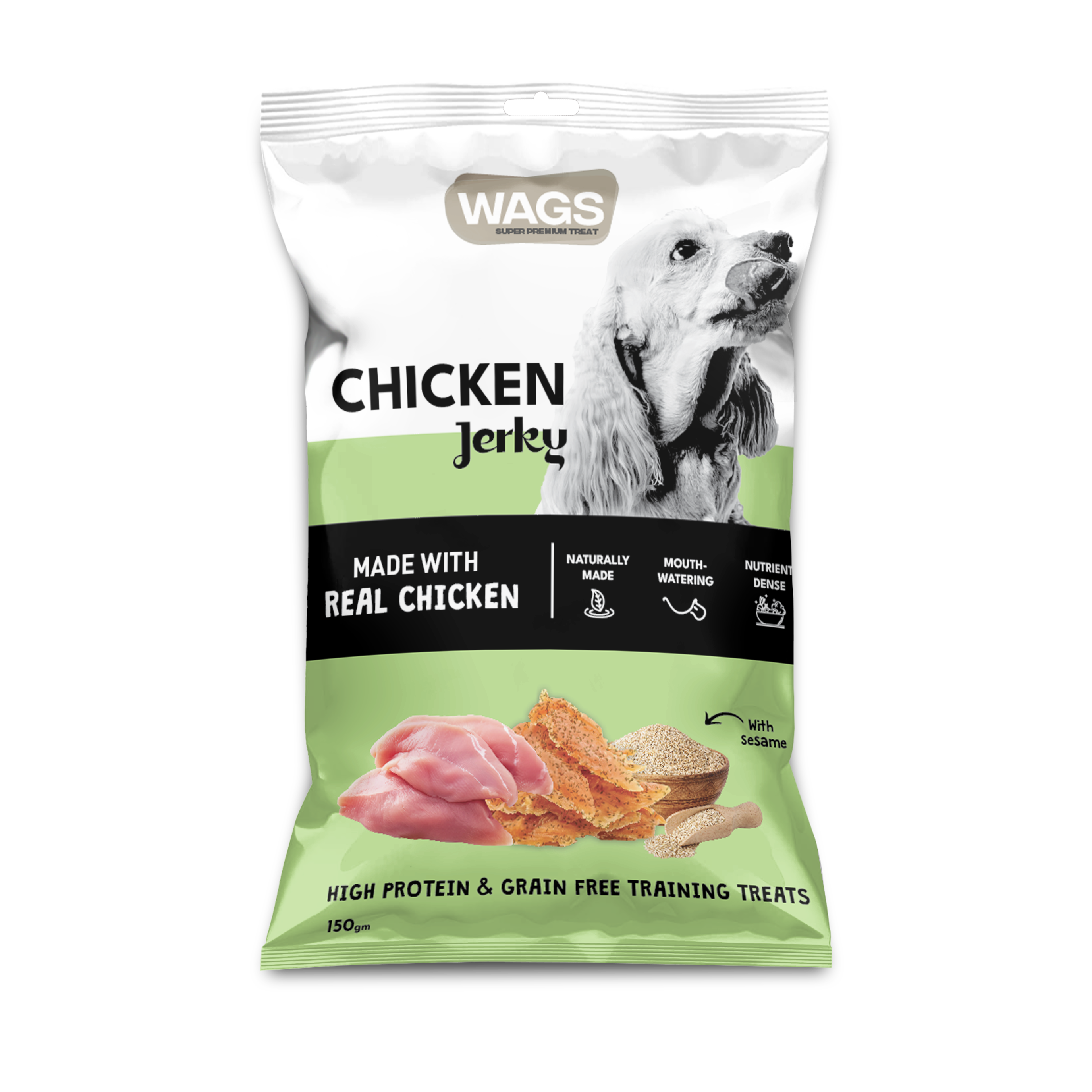 Wags Jerky Chicken Sesemi