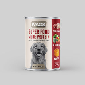 Super Food Adult Dogs, Chicken & Beef Mix Meat with Vegetables Soup