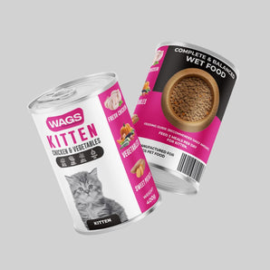 Wags Kitten Chicken with Vegetable pieces  400g