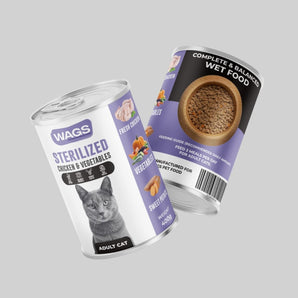 Wags Can Food Strelized Chicken with Vegetable pieces 400g