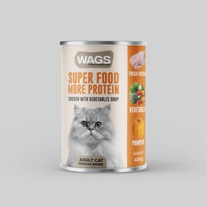 Chicken with Vegetables & Soup (Superfood Mix) for Adult Cats 400 g